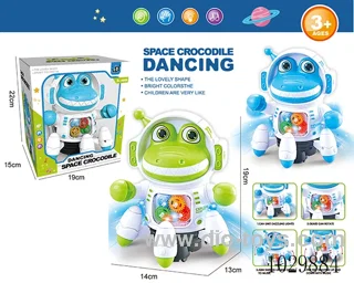 Electric universal  crocodile Can sway with sound&light&music& 2color mixed loading