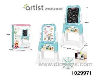 Long foot magnetic double-sided drawing board in color box