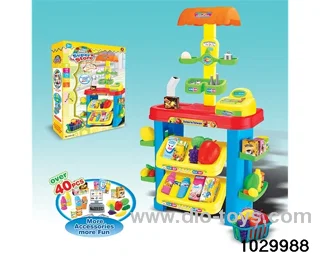 Supermarket counter in color box