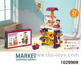 Supermarket counter in color box