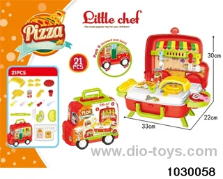 Pizzas in paper card