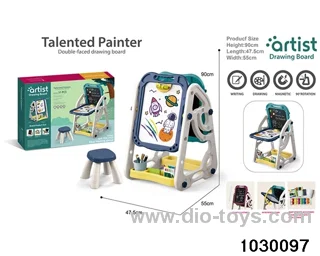 Double-sided stand drawing board in color box