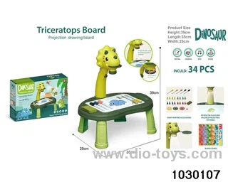 Dinosaur projection board in color box