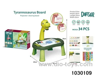 Dinosaur projection board in color box