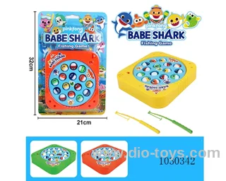 Electric fishing toy 3 color mixed loading in blister card