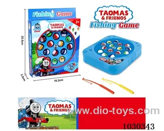 Electric fishing toy in window box