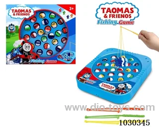 Electric fishing toy with music in window box