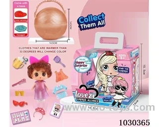 doll set in color box