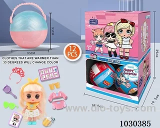 doll set in color box