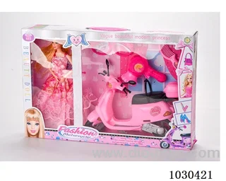 doll & motorcycle  in Gilf box