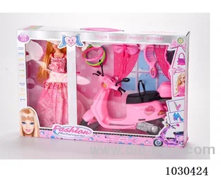 doll & motorcycle  in Gilf box