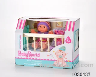 doll set in color box