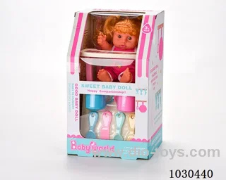 doll set in color box