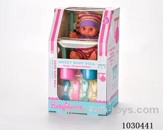 doll set in color box