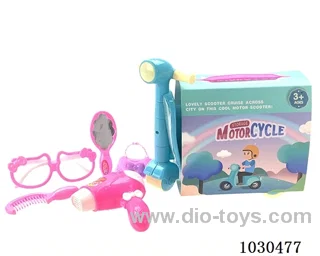 doll + motorcycle  in paper card