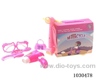 doll + motorcycle  in paper card