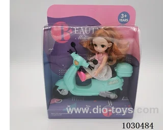 doll + motorcycle  in Display box
