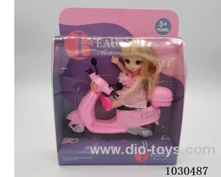 doll + motorcycle  in Display box