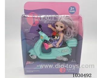 doll + motorcycle  in Display box