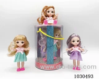 3pcs doll set in Barrel