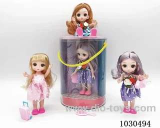 3pcs doll set in Barrel