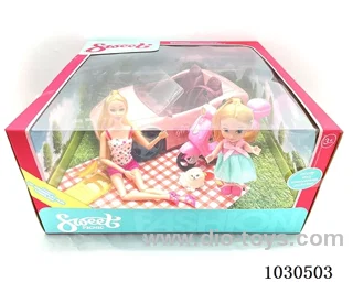 doll &car in color box