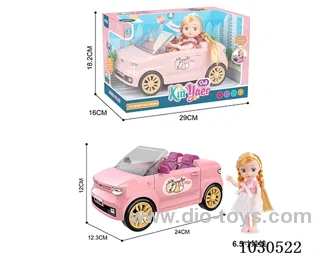 doll &car  in Window box