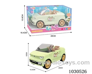 doll &car  in Window box