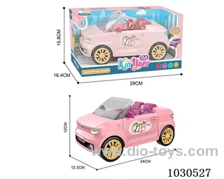 doll &car  in Window box