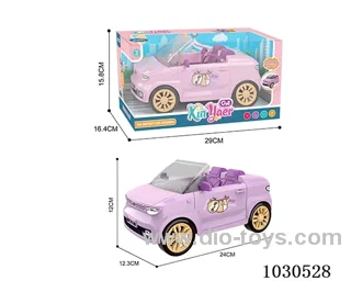 doll &car  in Window box