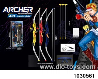 1:1.5 simulation bow and arrow in color box