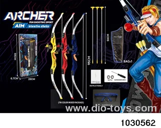 1:1.5 simulation bow and arrow in color box