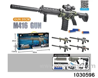 Electric repeating soft bullet gun in color box