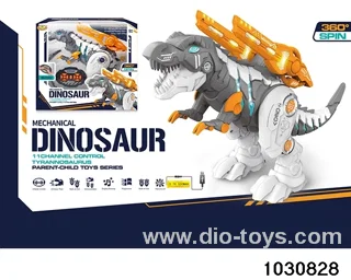 RC mechanical dinosaur in window box