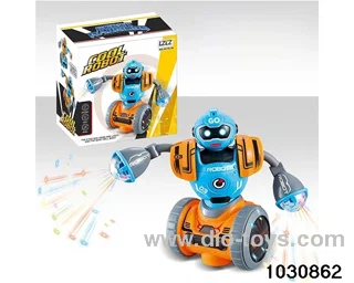 Electric light and music robot in color box