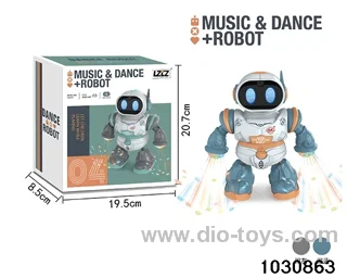 Electric light and music robot in color box