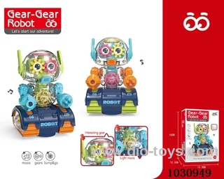 Electric Robot with universal&light&sound in color box