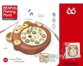 Fishing toys with music in color  box