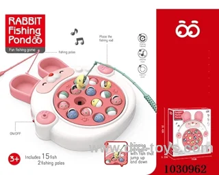 Fishing toys with music in color  box