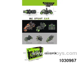 2.4G RC stunt motorcycle in window box
