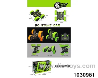 2.4G RC stunt car in window box