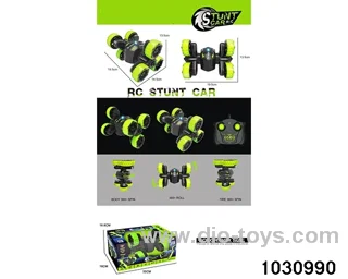 RC stunt double-sided car in window box
