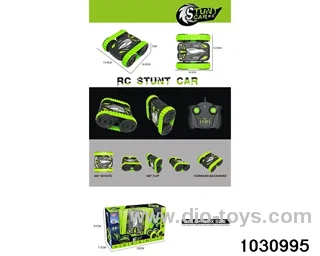 RC stunt double-sided car in window box