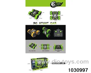 RC stunt double-sided car in window box