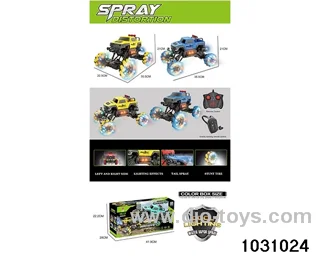 1:12 Lighted RC stunt car in window box