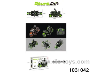 2.4G RC stunt motorcycle in color box