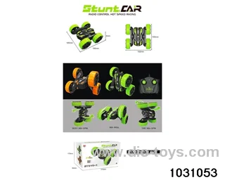 2.4G 6ch RC stunt car in color box