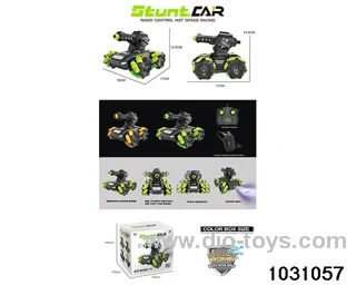 1:18 RC stunt car in color box