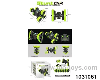 RC stunt car in color box