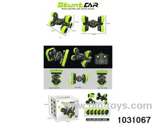 RC stunt car in color box